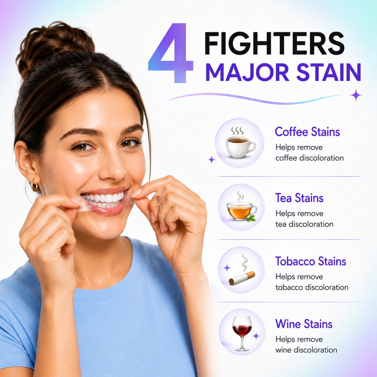 AISU LAB strips help lift coffee, tea, tobacco and wine surface stains